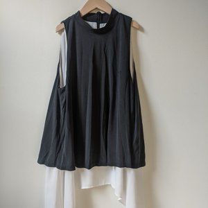 Anthropologie- Everleigh women's slate blouse